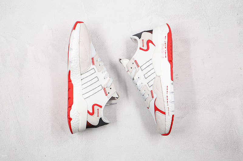 Nite Jogger 2019 Boost Shoes Cloud White/Light Grey/Red 17