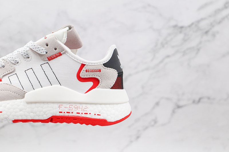 Nite Jogger 2019 Boost Shoes Cloud White/Light Grey/Red 19