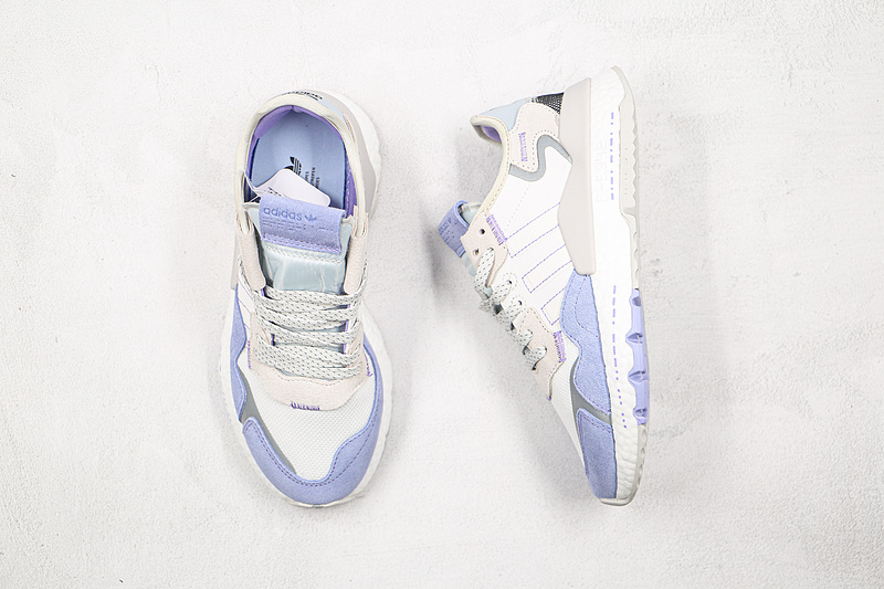 Nite Jogger 2019 Boost Shoes Cloud White/Blue/Light Grey 5