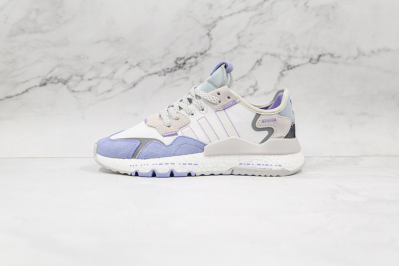 Nite Jogger 2019 Boost Shoes Cloud White/Blue/Light Grey 7