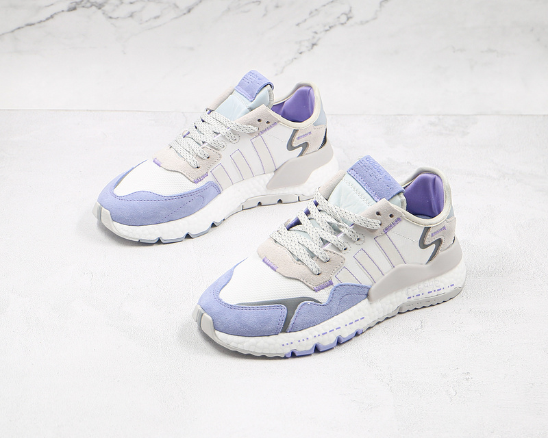 Nite Jogger 2019 Boost Shoes Cloud White/Blue/Light Grey 9