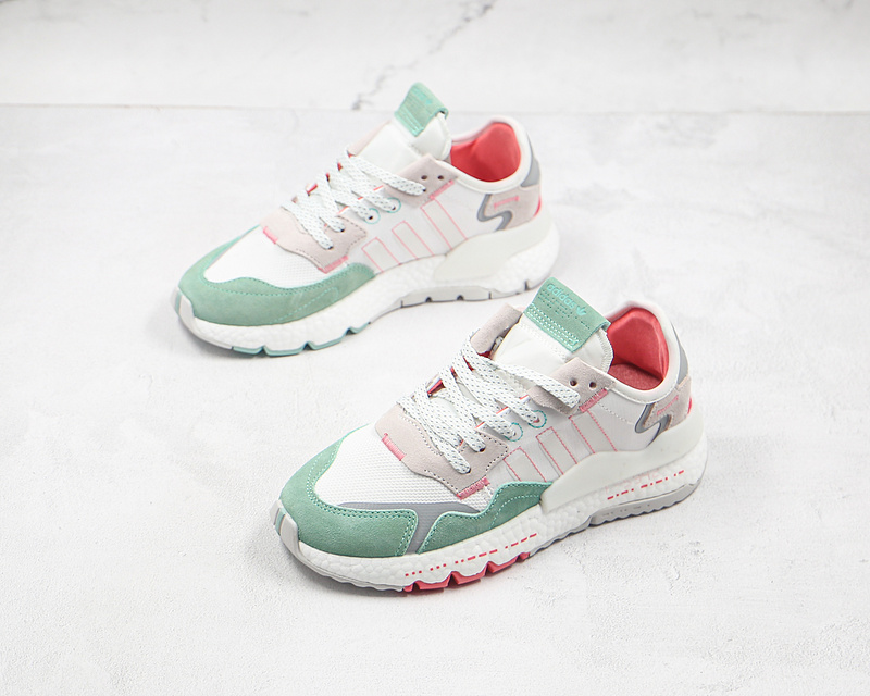 Nite Jogger 2019 Boost Shoes Cloud White/Light Green/Grey 7