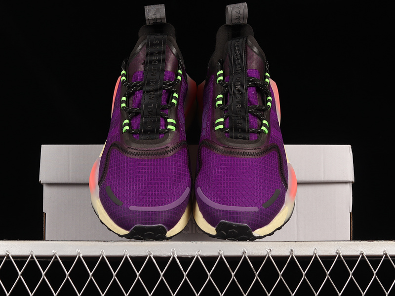 Nmd_V3 Boost Shoes Active Purple/Core Black/Signal Green 11