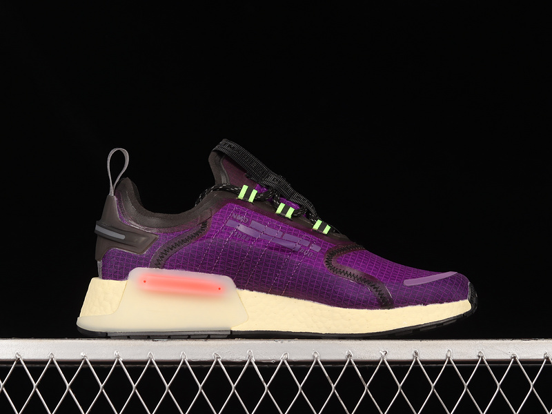 Nmd_V3 Boost Shoes Active Purple/Core Black/Signal Green 15