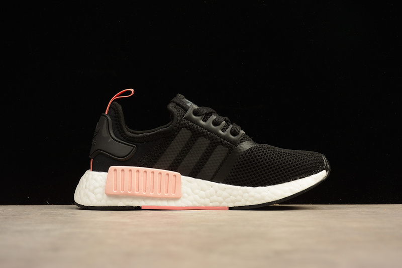 Nmd R1 Boost Synthetics Wmns Core Black/Peach Pink 11