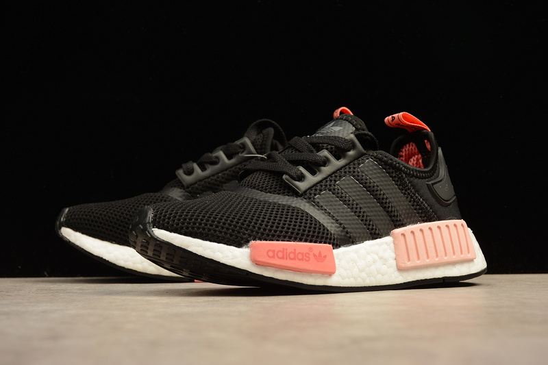 Nmd R1 Boost Synthetics Wmns Core Black/Peach Pink 17