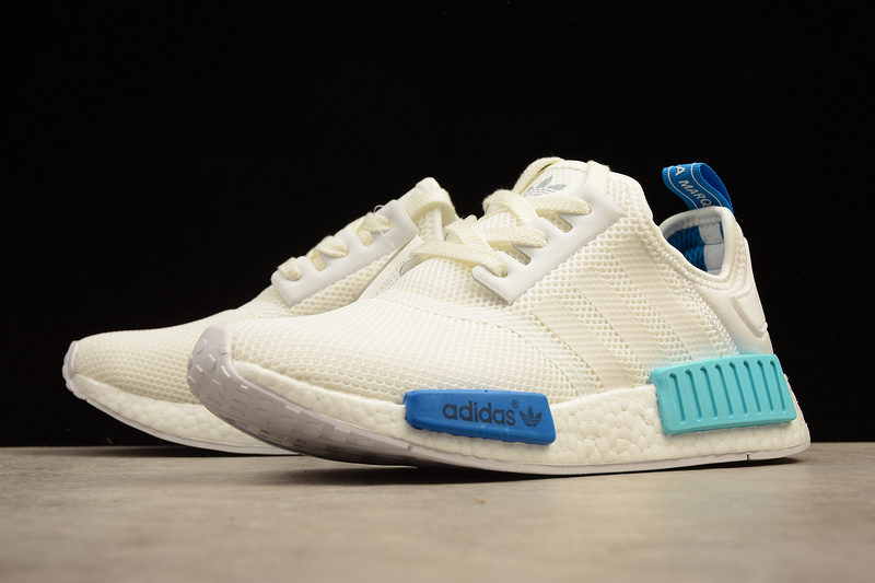 Nmd R1 Boost Synthetics White/Blue Glow 11