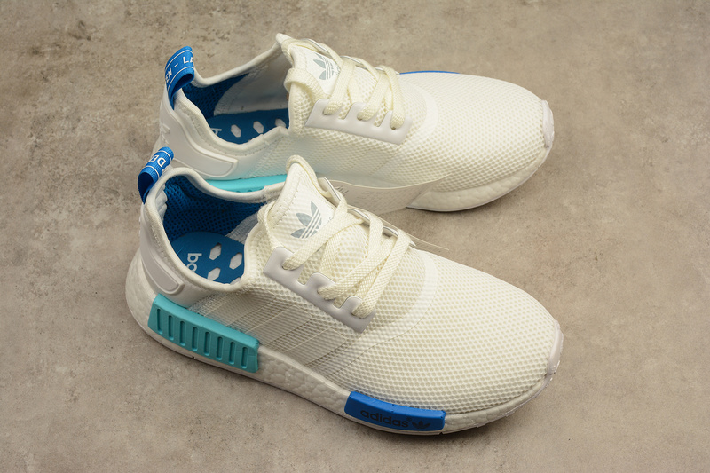 Nmd R1 Boost Synthetics White/Blue Glow 13