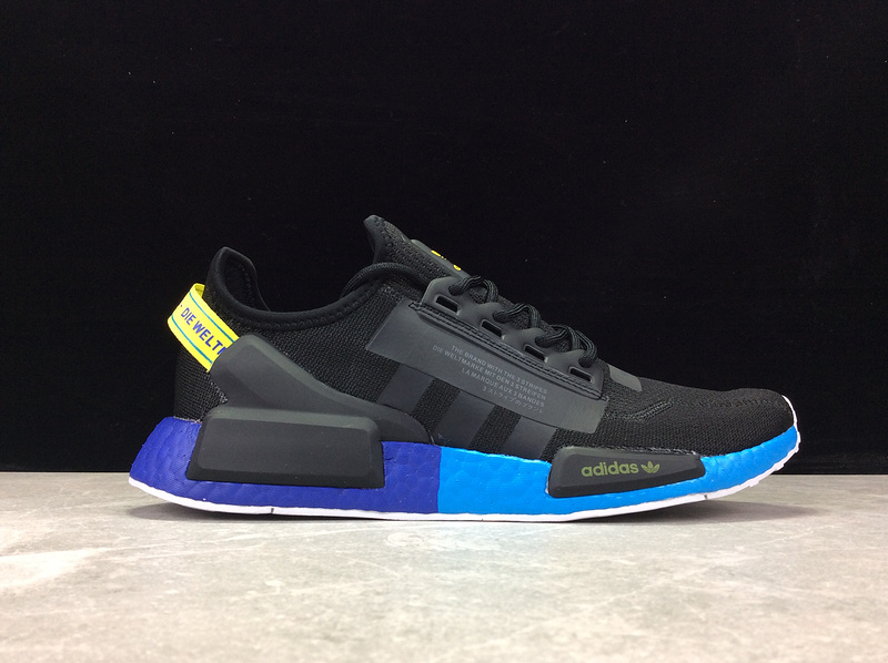 Nmd R1 V2 Core Black/Carbon-Yellow/Blue 19