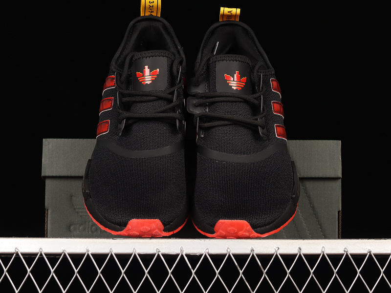 Nmd R1 Boost Shoes Core Black/Red/Yellow 3