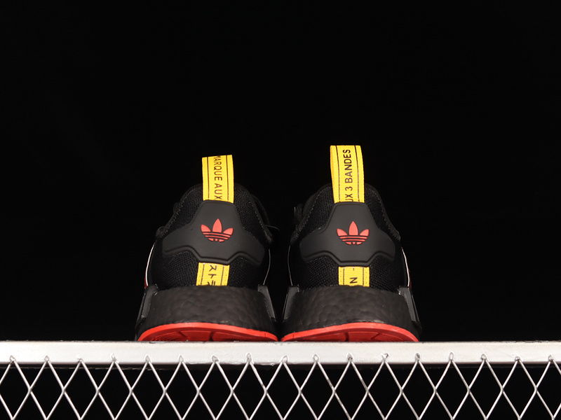 Nmd R1 Boost Shoes Core Black/Red/Yellow 13