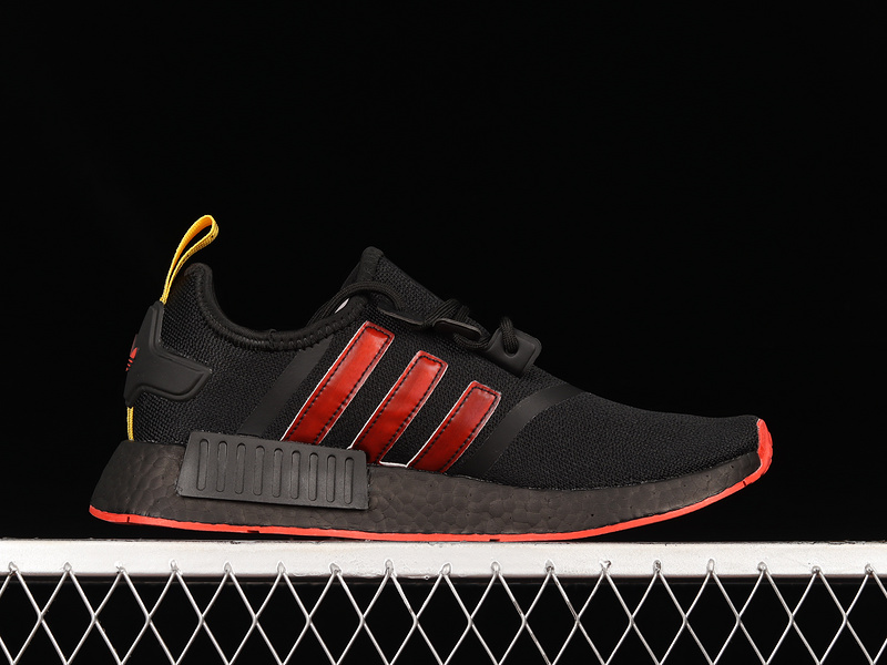 Nmd R1 Boost Shoes Core Black/Red/Yellow 19