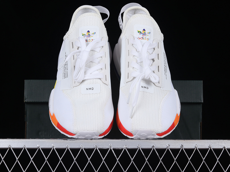 Nmd_R1 V2 Shoes Cloud White/Cloud White/Multi-Color 9