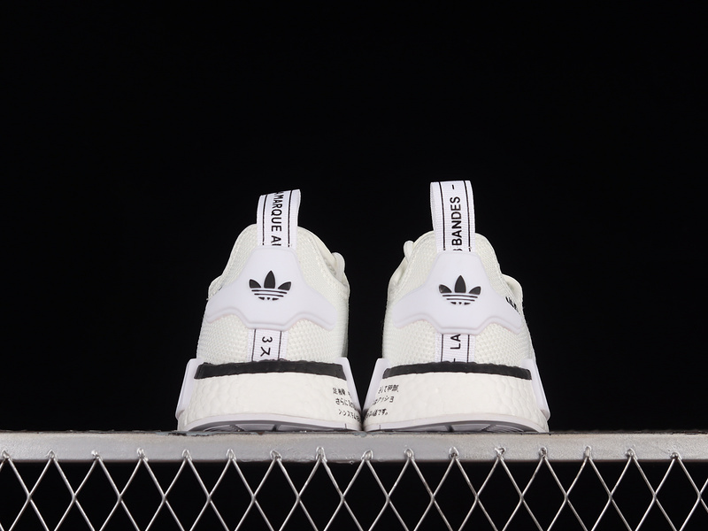 Nmd R1 Boost White/White/Black 9