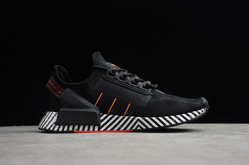 Nmd_R1 V2 Shoes Core Black/Cloud White/Orange 27