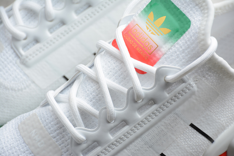 Nmd R1 V2 Shoes Cloud White/Green/Orange 27