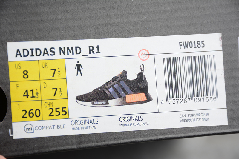 Nmd_R1 Shoes Core Black/Solar Orange-Cloud White 25