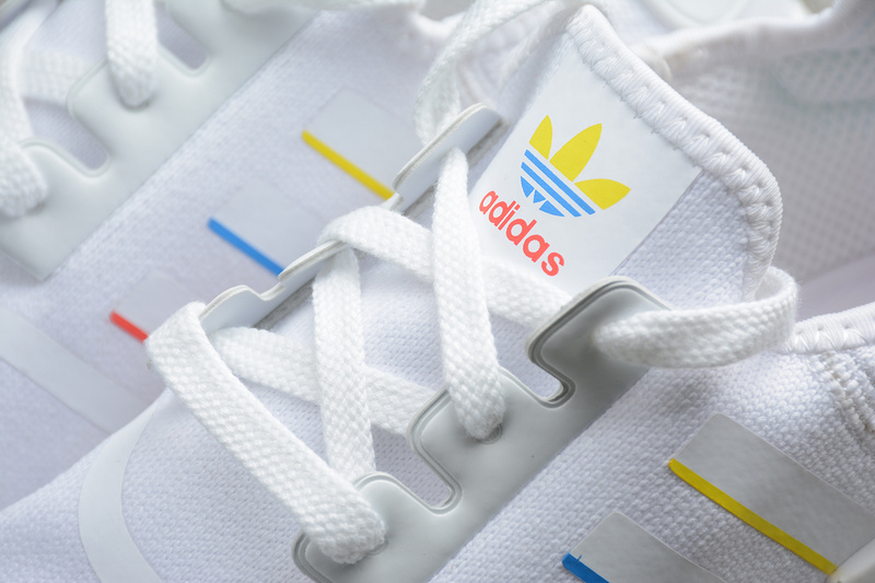 Nmd R1 Shoes White/Yellow/Blue/Red 19