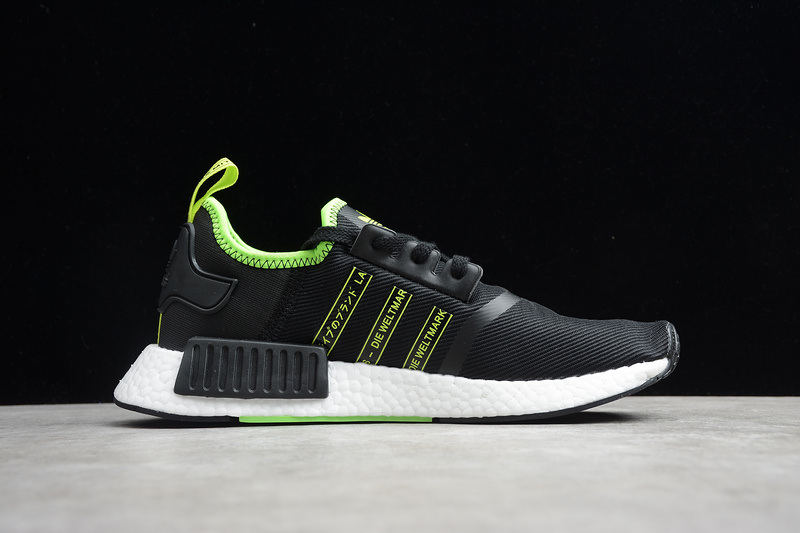 Nmd_R1 Shoes Core Black/Core Black/Signal Green 5