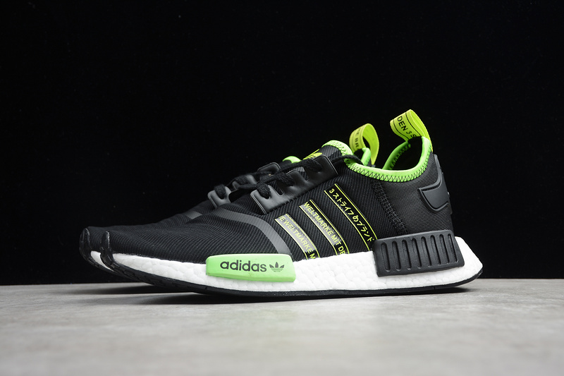 Nmd_R1 Shoes Core Black/Core Black/Signal Green 7