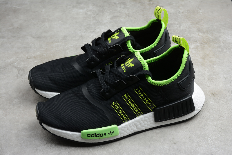 Nmd_R1 Shoes Core Black/Core Black/Signal Green 9