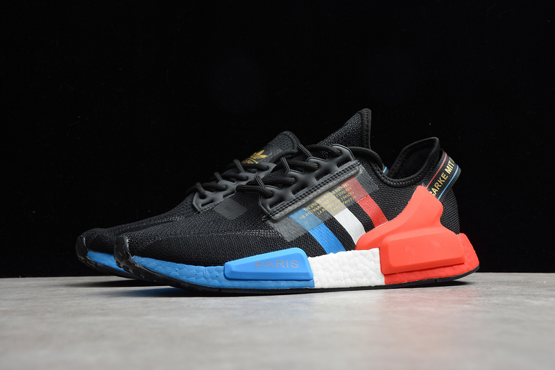 Nmd R1 V2 Paris Core Black/Cloud White-Blue 9