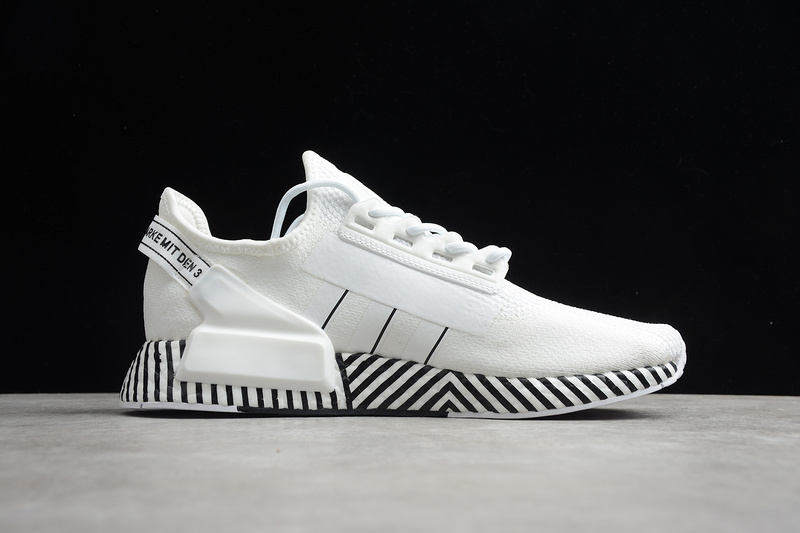 Nmd R1 V2 Dazzle Camo Cloud White/Core Black 7