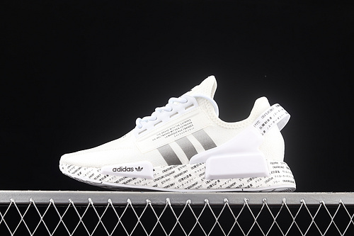 R1 Boost V2 Script-White Cloud White/Core Black/Core Black 5