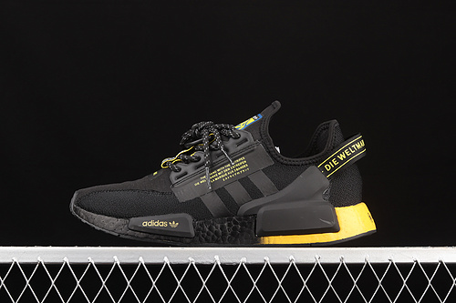 Nmd_R1 V2 Shoes Core Black/Yellow Gradient/Core Black 3