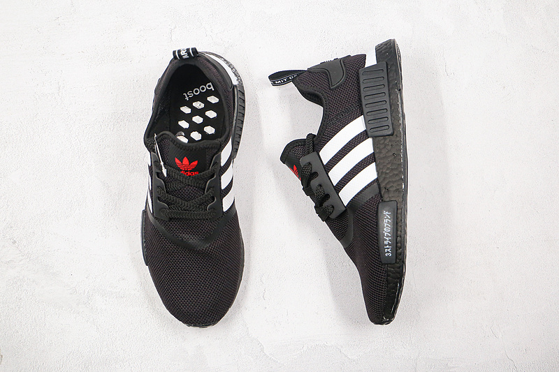 Nmd_R1 Shoes Core Black/Scarlet/Cloud White 7