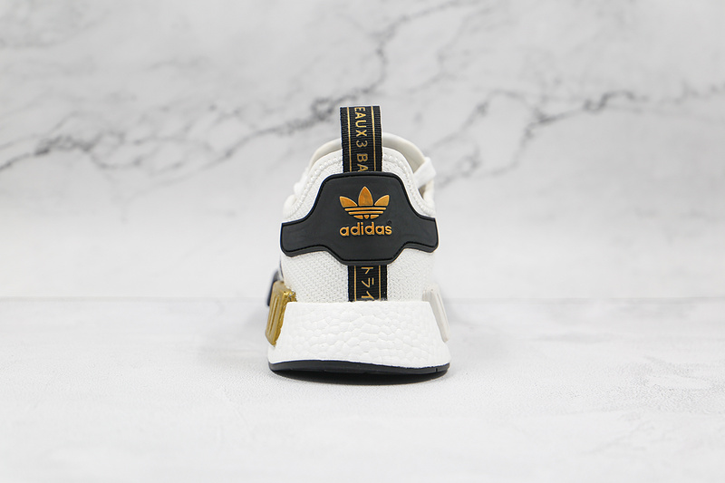 Nmd_R1 Shoes Cloud White/Core Black/Gold Metallic 7