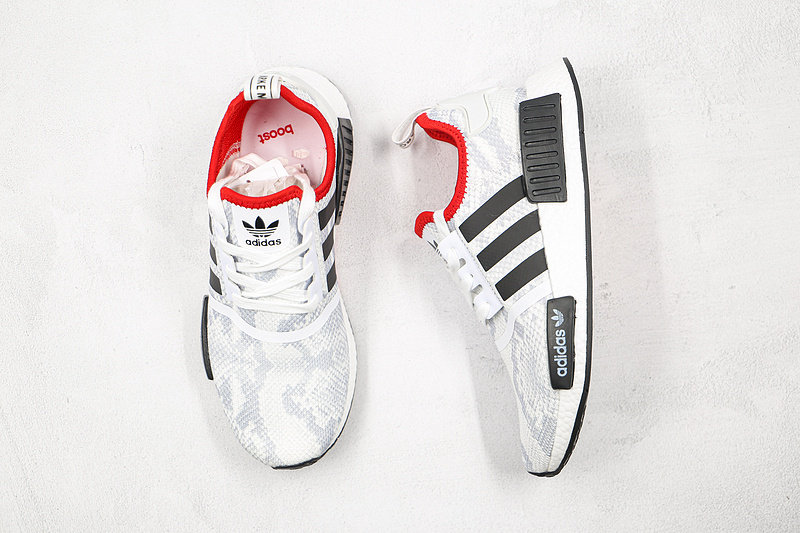 Nmd_R1 Shoes Footwear White/Core Black/Scarlet 7