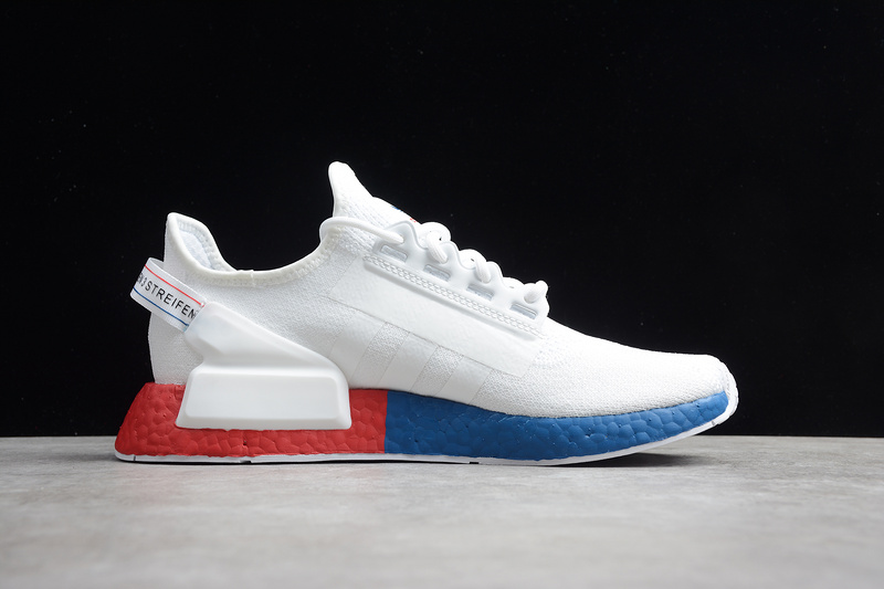 Nmd_R1 V2 Shoes Cloud White/Crystal White/Lush Red 9