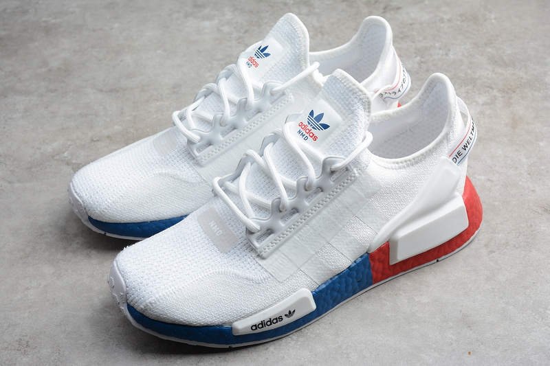 Nmd_R1 V2 Shoes Cloud White/Crystal White/Lush Red 15