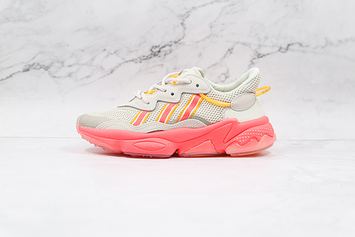 Ozweego Shoes Green Tint/Hi-Res Yellow/Haze Coral 11