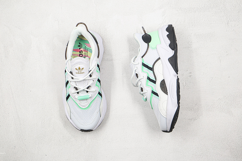 Ozweego Shoes Cloud White/Frozen Green/Core Black 3