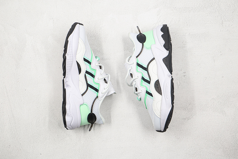 Ozweego Shoes Cloud White/Frozen Green/Core Black 7