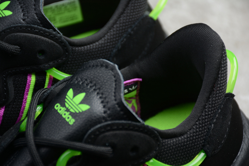 Ozweego Shoes Core Black/Green/Purple 5