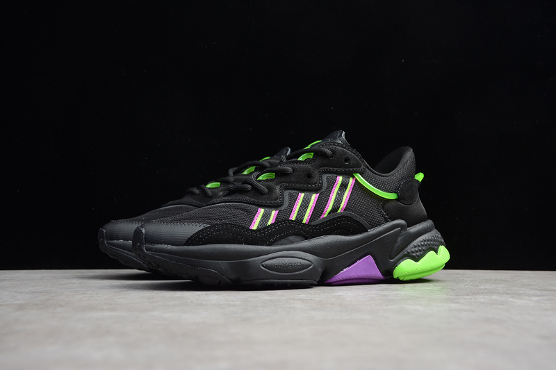 Ozweego Shoes Core Black/Green/Purple 27