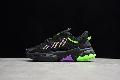 Ozweego Shoes Core Black/Green/Purple 29