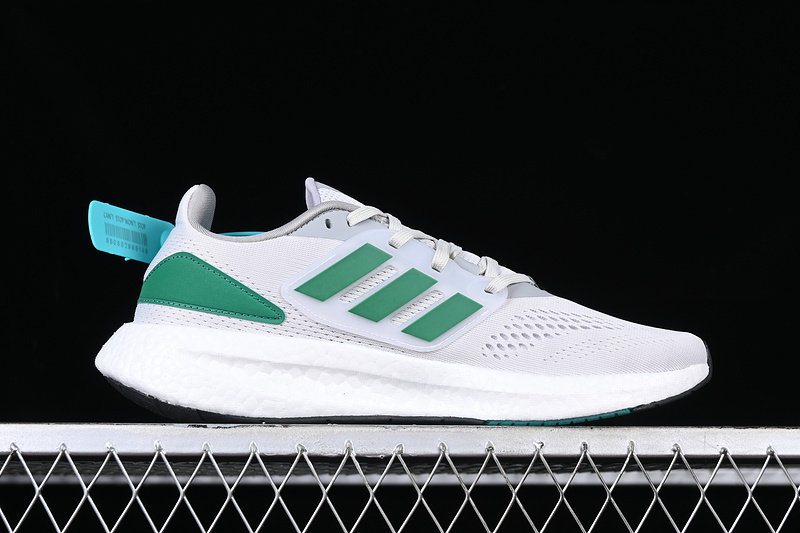 Adidas Pureboost 22 Green/Grey/White 3