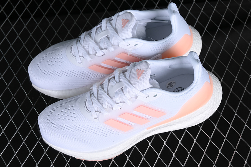 Adidas Pureboost 22 White/Grey/Pink 21