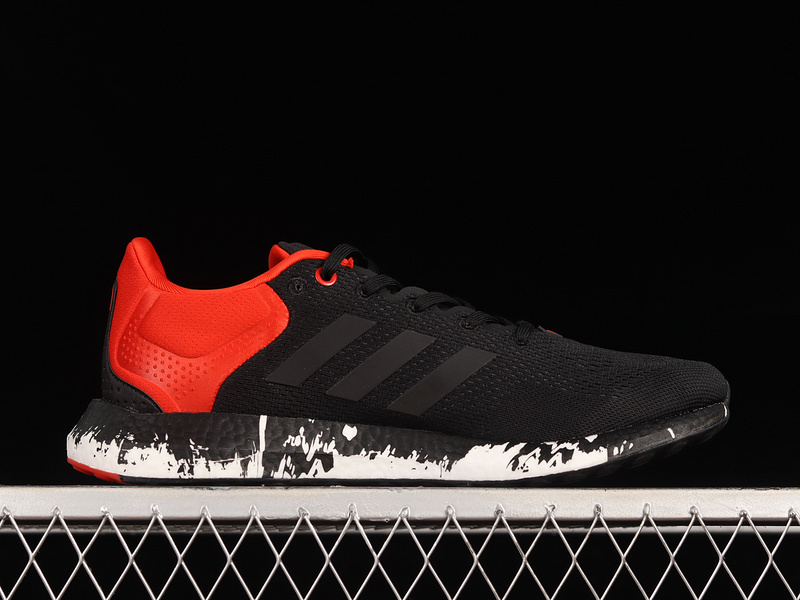 Pureboost 21 Shoes Core Black/Grey Six/Vivid Red 13