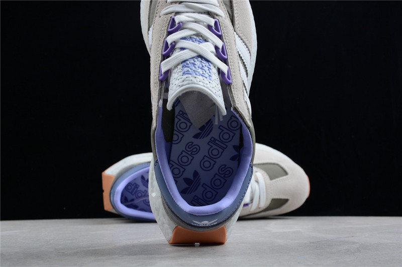 Retropy E5 Shoes Light Grey/Grey/Purple-White 33