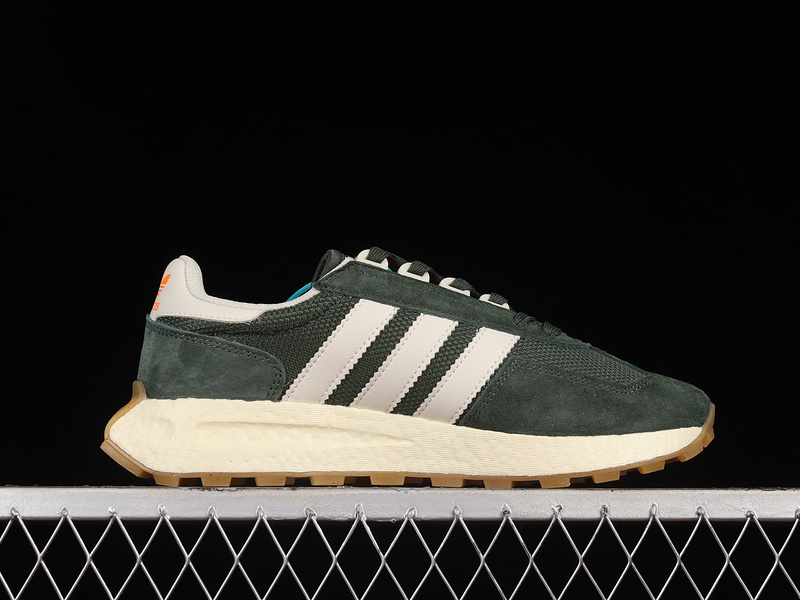 Retropy E5 Shoes Dark Green/Beige/Orange 23