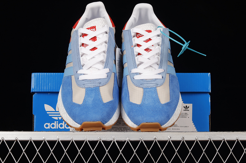 Retropy E5 Shoes Cloud White/Light Blue/Red 25