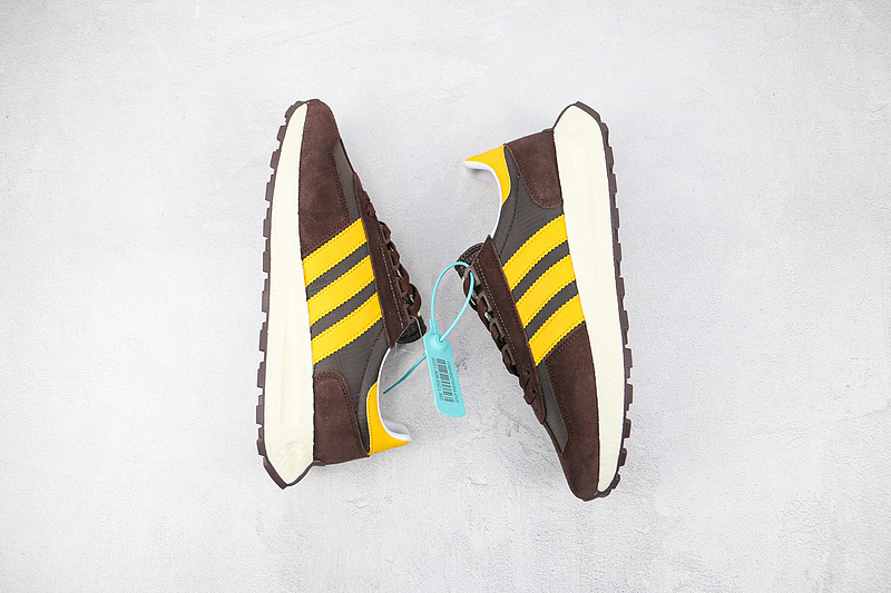 Retropy E5 Shoes Dark Brown/Dark Brown/Yellow 13