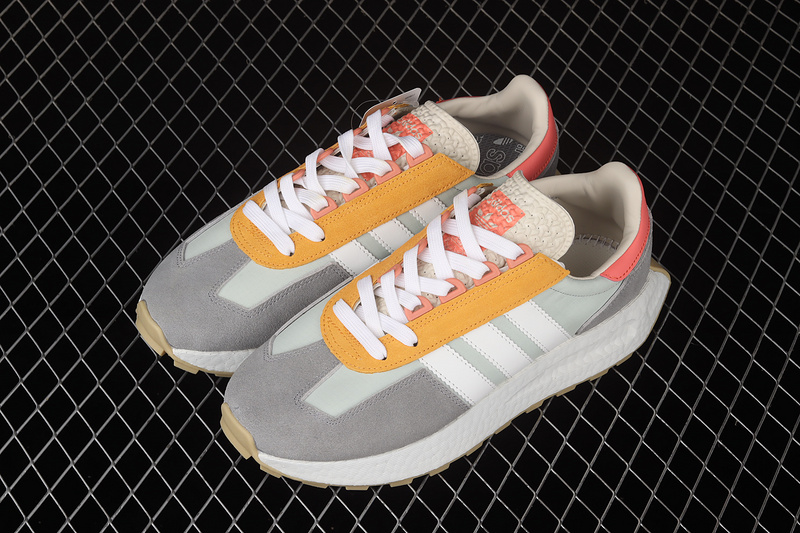 Retropy E5 Shoes Cloud White/Orange-Dark Grey 17