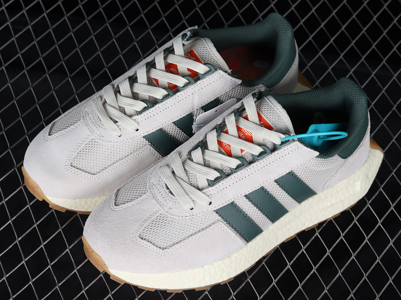 Retropy E5 Shoes Light Grey/Off White/Green 15