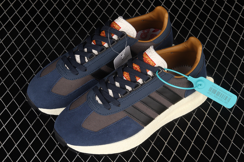 Retropy E5 Shoes Dark Navy/Dark Grey-Orange 5